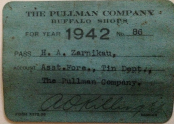 The Pullman Company Employee Card